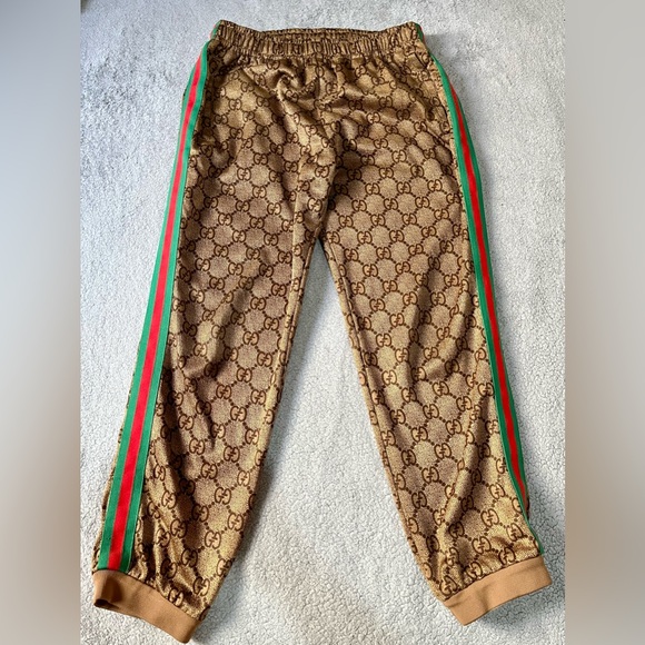 Gucci GG Monogram Web Technical Jersey Jogging Pants Unisex - Picture 3 of 8